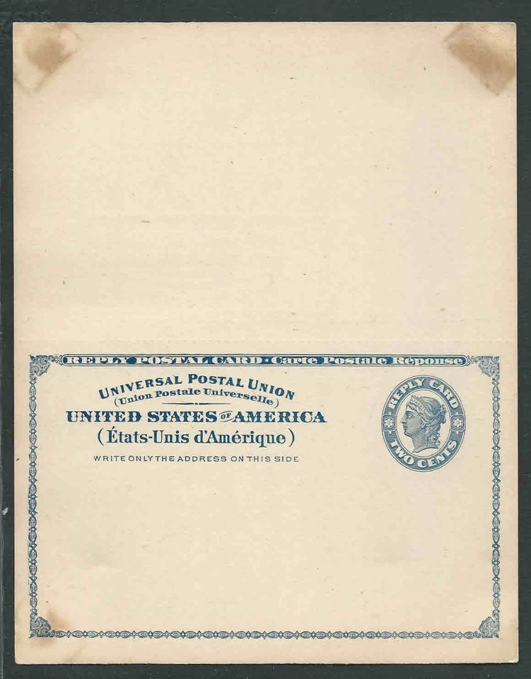 UY2 PAIR UNFOLDED BACK HAS MTG CORNER DISCOLORATION CATS $40, IF PERFECT, MINT - Image 1 of 1