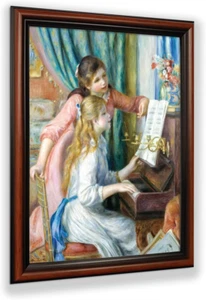 Young Girls at the Piano by Pierre-Auguste Renoir Framed Wall Art, Fantastic Wal - Picture 1 of 6