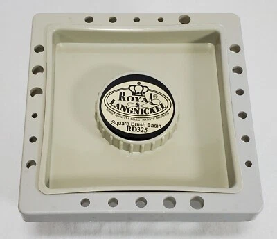 Royal & Langnickel Square Brush Basin RD325 Painting Storage Brushes Water Art  - Image 1 of 4