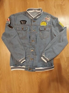 Polo Mano Outdoor Jeansjacke blau Small/Knopfleiste vorne (Patches) - Bild 1 von 11