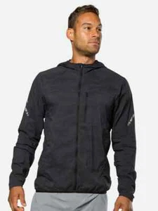 New NATHAN Stealth Jacket HYPERNIGHT Mens Black Size XL reflective camo $120 - Picture 1 of 6