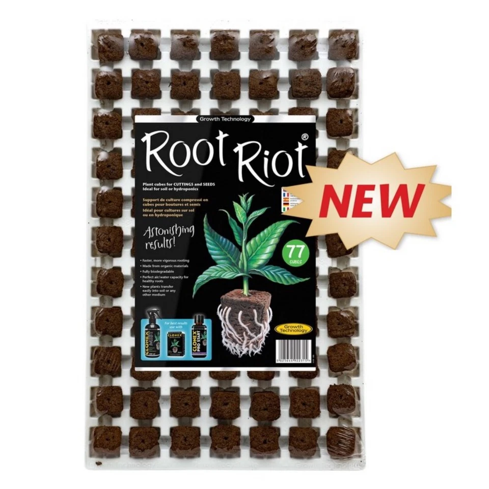 Growth Technology Root Riot 24 - 100 Würfel - Starterwürfel - Grow
