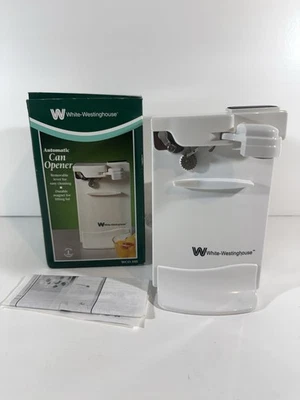 Abridor de latas automático blanco Westinghouse mesa eléctrica WCO-105 W caja, manual Foto 1 de 4