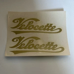 VELOCETTE Vintage Motor Cycle Water Slide Transfer Unused Decal X2 - Picture 1 of 4
