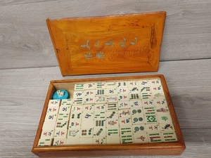 VINTAGE Majong MAH JONG Fliesen Set. komplett - Bild 1 von 18