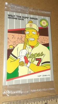 SkyBox Simpson II 1994 Willy The Dupe Dipkin #B1 tarjeta promocional cara de pez sellada Foto 1 de 4