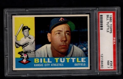 1960 Topps Baseball Bill Tuttle # 367 PSA 7 Near-Mint-Set Break- - Image 1 of 2