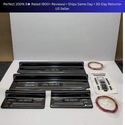 Protectores de umbral de puerta para Jeep Wrangler JL/JLU 2018-2026 y Gladiator JT 2020-2026 Foto 1 de 4