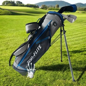 Top Flite Junior 5 Piece Golf Set Hybrid 7 & 9 Iron SW Putter Bag Right Hand - Picture 1 of 18