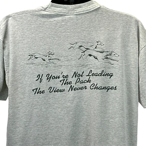 Vintage Greyhounds Racing Leadership T Shirt Mens XL X-Large Gray Made In USA - Picture 1 of 12