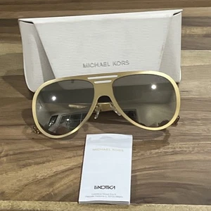 Michael Kors MK 5011 Clementine I 1062R5 Bright Gold Sonnenbrille Aviator - Bild 1 von 5