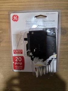 GE Q-Line Single Pole Arc Fault Combination Circuit Breaker 120/240V 20A 1" - Picture 1 of 1