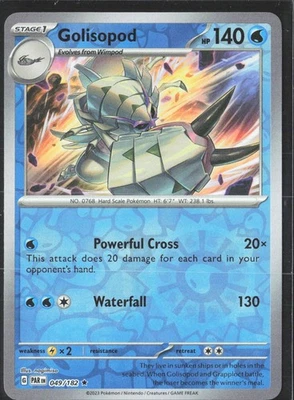 Golisopod 049/182 SV04: Paradox Rift Reverse Holo Rare - Image 1 of 2