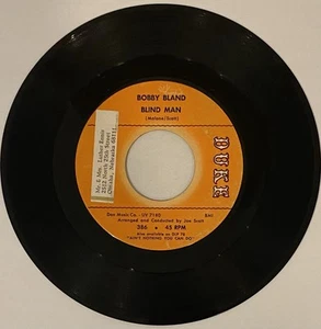Bobby Bland Blind Man / Black Night 7” 45 RPM Vinyl (1965 ) VG+ Generic Sleeve - Picture 1 of 2
