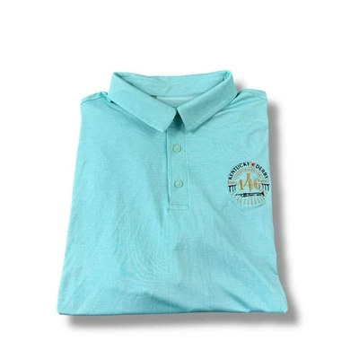 Under Armour Kentucky Derby 146 Churchill Downs Blue Playoff Polo Shirt 2XL EUC - Image 1 of 4