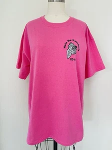 Pink Hawaiian Vintage! Cotton Tee Shirt Size L - Picture 1 of 5