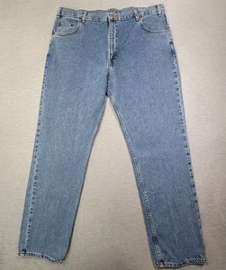 Jeans Arizona Para Hombre 42x34 Azul Hecho en EE. UU. Regular Pierna Recta Denim De Colección Nuevos con Etiquetas - Imagen 1 de 10