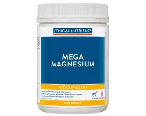 Ethical Nutrients Mega Magnesium 450g Powder - Raspberry Flavour MEGAZORB - Picture 1 of 2