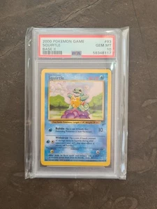 Squirtle Base Set 2 93/130 PSA 10 Gem Mint Pokémon TCG - Picture 1 of 2