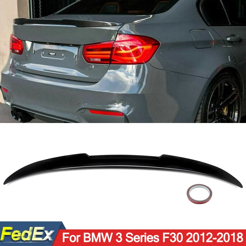 Highkick M4 Rear Trunk Spoiler Wing Lip Gloss Black Fit BMW F30 M3 F80 2012-2018 Foto 1 de 4