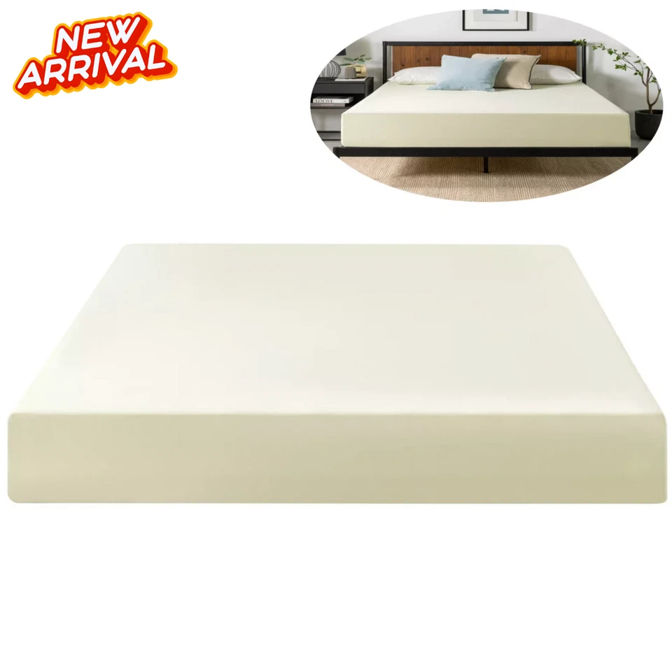 10" Zinus Cooling Airflow Gel Memory Foam Mattress In A Box Bedding King Size