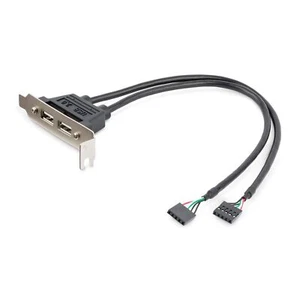 StarTech USBPLATELP 2 puertos USB A hembra ranura para placa base PC - Imagen 1 de 4