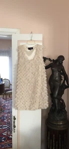 P LUCA MILANO BEIGE BLUMEN PIECES BUBBLE BOTTOM KLEID GR S - Bild 1 von 7