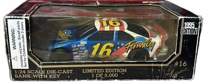 Racing Champions NASCAR Diecast Car 1:24 Ted Musgrave Family Channel 1994 Ford - Image 1 of 4