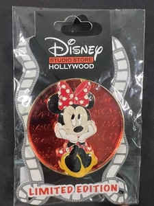 DSSH Disney Studio Store Hollywood Minnie Mouse Cursive Cutie Pin 2021 LE 400 - Picture 1 of 2