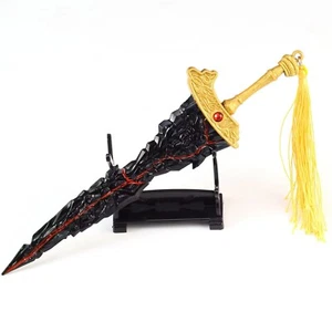 22cm Elden Ring Maliketh Black Blade Metal Model Game Accessory Replica Keyring - Picture 1 of 8