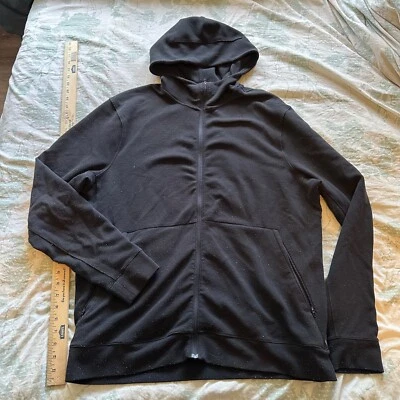 Lululemon Jacket Mens XL Long Sleeve Full Pockets Gray Hooded Casual Lightweight - Image 1 of 4