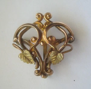 Victorian Rolled Gold, Articulated (hinged leaves) Brooch/Pin, FREE SHIPPING - Picture 1 of 6