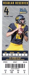 2014 CALIFORNIA BEARS VS UCLA BRUINS FOOTBALL TICKET STUB 10/18 GOFF - Picture 1 of 1
