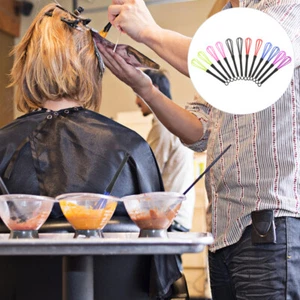 Mini batidores mezcladores de tinte para cabello 12 piezas para agitador de color peluquería - Imagen 1 de 12