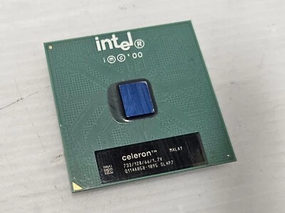 Intel Celeron 733MHz, SL4P7, Socket 370, 66MHz FSB, 128KB Cache, Coppermine Core - Image 1 of 2