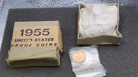 1955 Silver Proof Coin Set Mint Box Set No.2 Cover