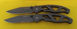  2-GRAY GERBER PARAFRAMES 1-STRAIGHT EDGE 4660920C0, 1-SERRATED EDGE 466O322A3 - Picture 1 of 7