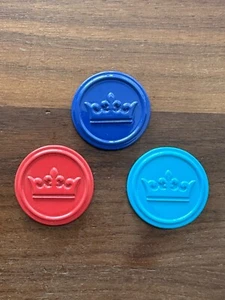 Peter Millar Crown Logo Acrylic Golf Ball Markers Set of 3 Putting Green - Picture 1 of 5