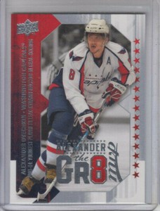 08/09 UD MVP Washington Capitals Alexander Ovechkin Alexander the GR8 card #AO1