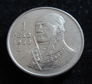 MDS MEXIKO MEXICO 1 PESO 1950 "JOSÉ MORELOS", BILLON  #C - Picture 1 of 2