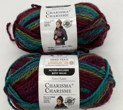 Loops & Threads Charisma Yarn "Mulberry Bush" 2 Skeins #1308 - Image 1 of 4