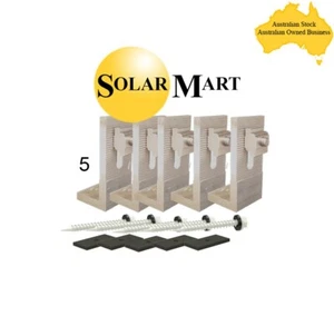 Clenergy Solar Panel L Feet Solar Mount to Suit Metal / Tin Roof x 5 - Picture 1 of 3