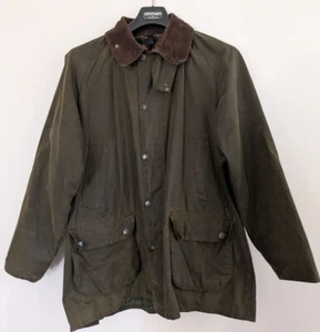 Barbour Bedale A100 C42/107 Jacket anni 90 verde con spilla originale - Imagen 1 de 9