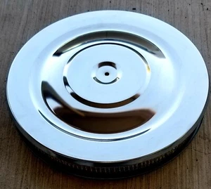 Mr. Gasket 1480 Chrome Air Cleaner - 14 Inch Diameter x 2-1/4 Inch Tall - Picture 1 of 6