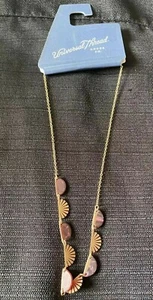 "Collar con incrustaciones de cuarzo tono dorado Universal Thread Goods Co. 8""" - Imagen 1 de 5