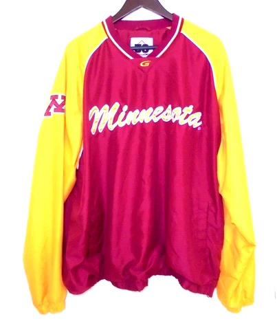 58 Sports Minnesota Golden Gophers XXL Pullover Men's Jacket Maroon /Yellow Cover