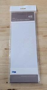 Quickutz 4"x12" White DOUBLE-SIDED ADHESIVE CHIPBOARD 12 Sheets - Picture 1 of 2