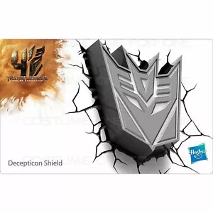 Transformers Decepticons Shield Wall LED Night Light Gift Toy Birthday Lamp Hot - Picture 1 of 7