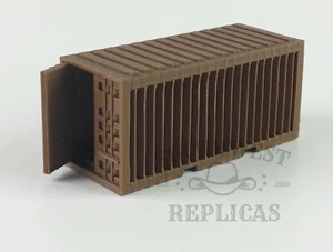 SW Replicas escala HO 220-1102: CONTENEDOR DE CARGA 20' - PUERTA IZQUIERDA ABIERTA - MARRÓN - Imagen 1 de 1