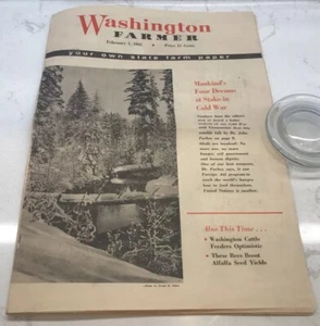 Periódico Washington Farmer de colección 1 de febrero de 1962 - Estado de Washington - Imagen 1 de 8
